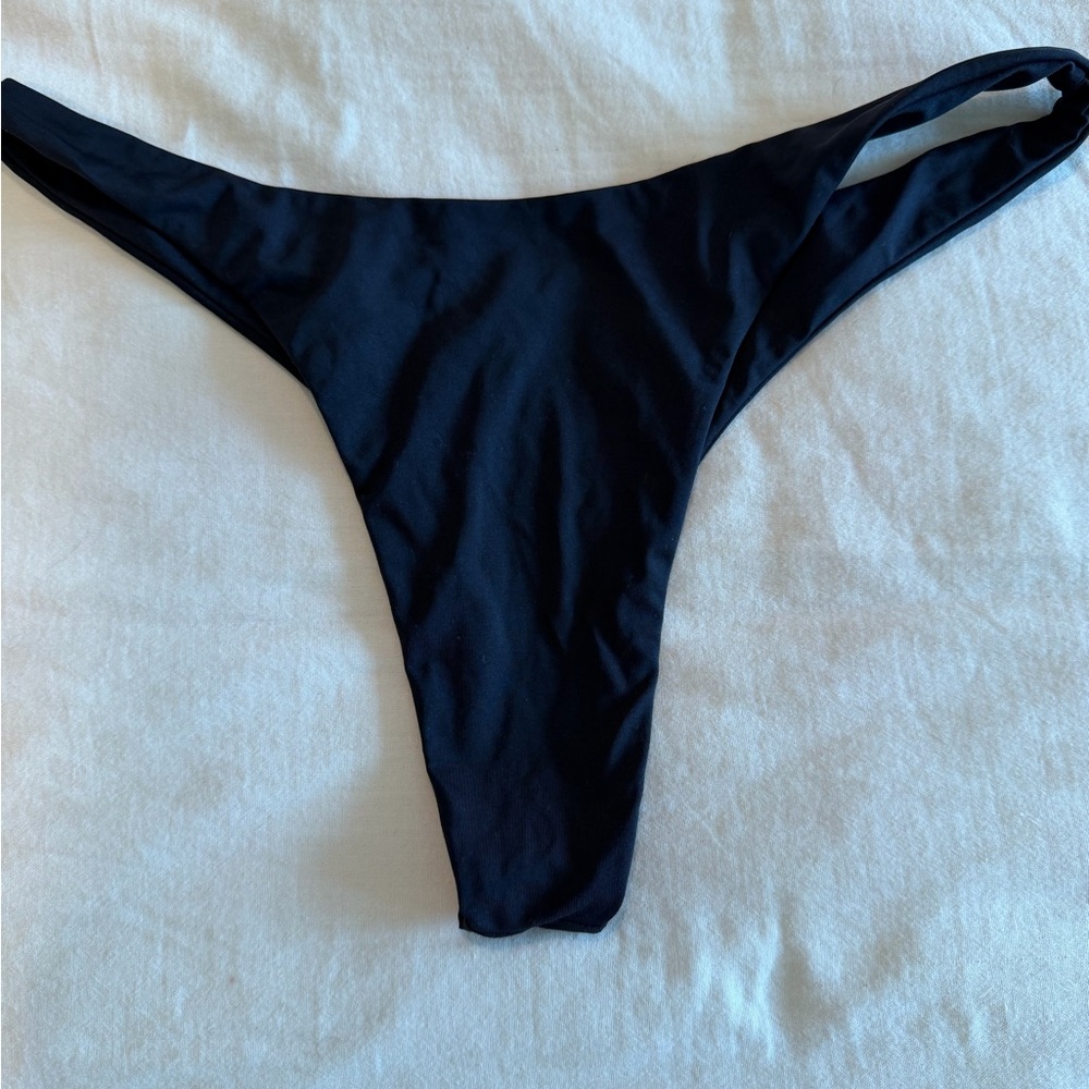 Monday Swimwear Byron Thong Bikini Bottom black